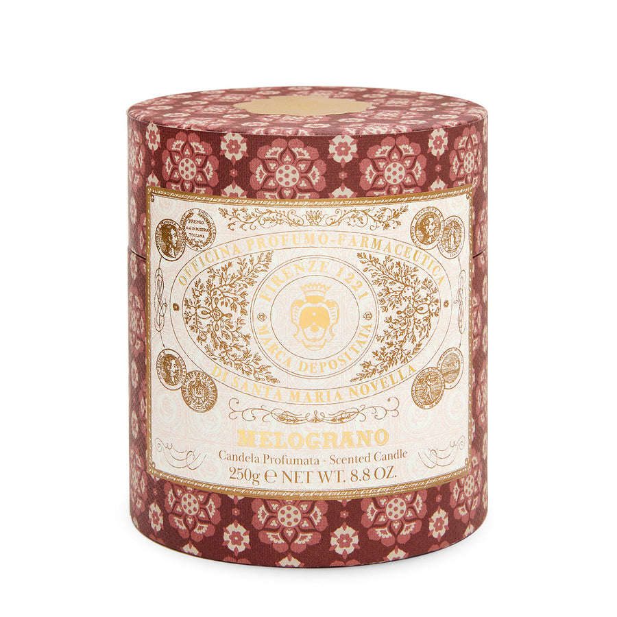 Melograno Scented Candle with Glass