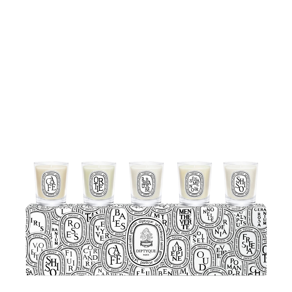 Set of 5 miniature candles - Pre-composed | escentials.com