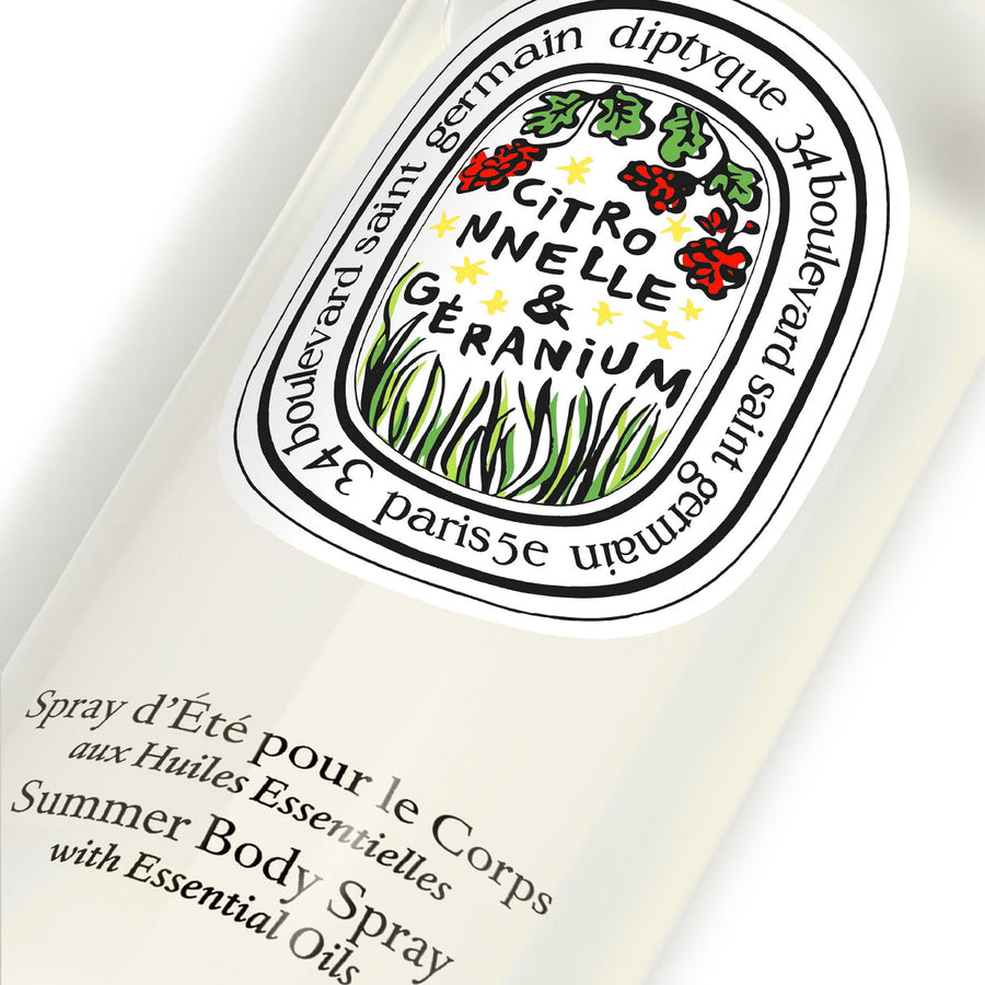 Lemongrass & Geranium - Summer body spray with essential oils
