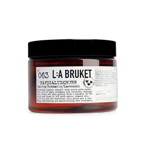 L:A Bruket - 063 Seasalt Scrub Sage/Rosemary/Lavender - escentials.com